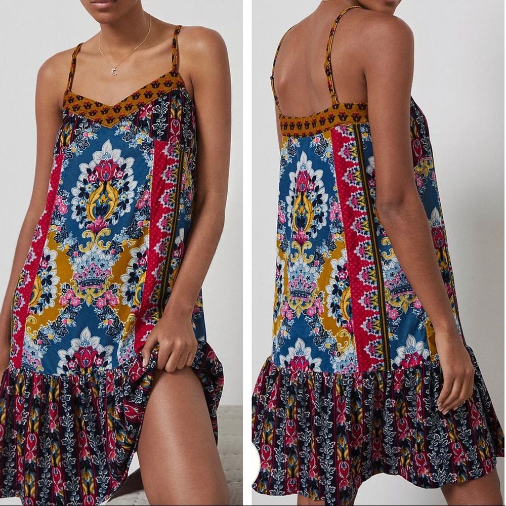 Anthropologie Zadie Velvet Slip Dress NWT